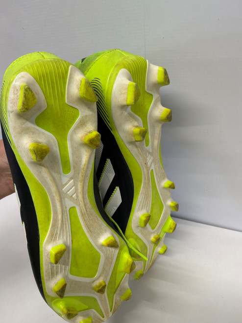 Vist Large View of Product Image Which is Used Adidas COPA PURE Soccer Cleats Neon Green Senior 9
