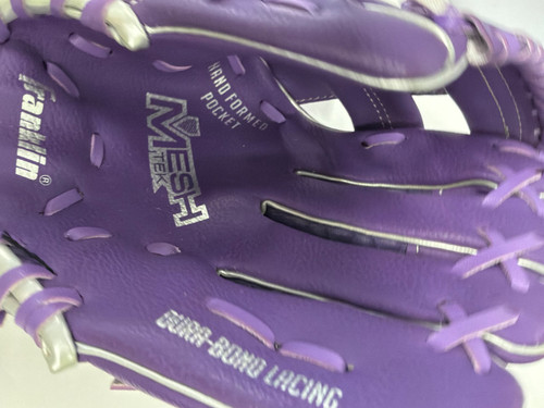 Vist Large View of Product Image Which is Used Franklin MESH TEK BB/SB Glove RH Throw Purple 9 1/2"