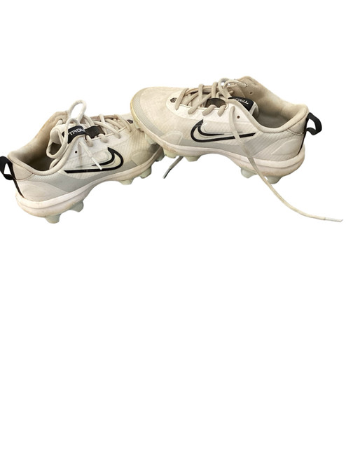 Vist Large View of Product Image Which is Used Nike TROUT BB/SB Cleats White Junior 04.5