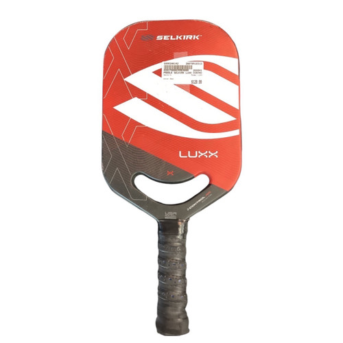 Vist Large View of Product Image Which is Used Selkirk LUXX Pickleball Racquet Red