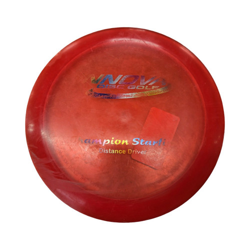 Vist Large View of Product Image Which is Used Innova CHAMION STARFIRE Disc Golf Driver Orange