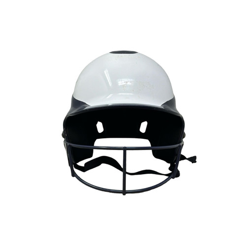 Vist Large View of Product Image Which is Used RIP-IT 2 TONE BLU/WHT Batting Helmet w/Mask None M/L