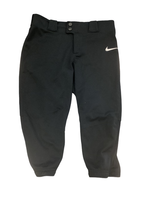 Vist Large View of Product Image Which is Used Nike BLACK MEDIUM SOFTBALL PANTS BB/SB Pant Girls Black MD