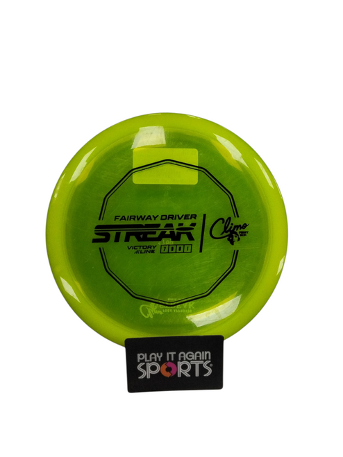 Vist Large View of Product Image Which is Used CLIMO STREAK Disc Golf Driver Yellow