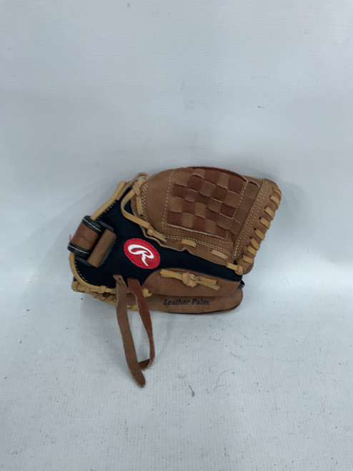 Vist Large View of Product Image Which is Used Rawlings PLAYMAKER SERIES BB/SB Glove RH Throw Brown 11"