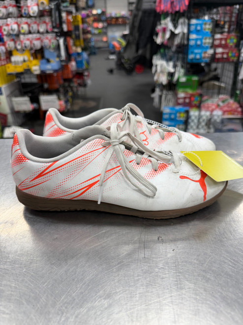 Vist Large View of Product Image Which is Used Puma Soccer Indoor Shoes White Senior 6