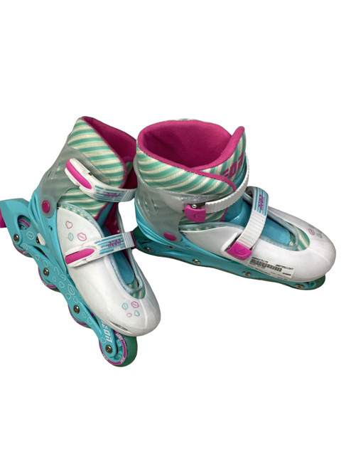 Vist Large View of Product Image Which is Used NEON 3Y-6Y Junior Rec Fitness Skates White Adjustable