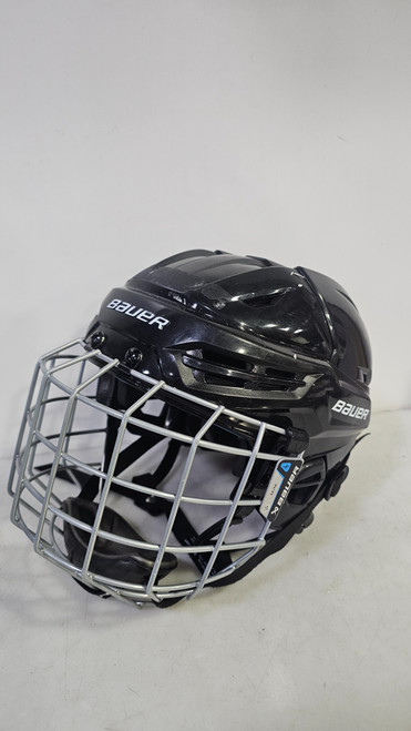 Vist Large View of Product Image Which is Used Bauer RE-AKT 55 Helmet Cage Combo Black MD