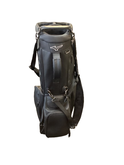 Vist Large View of Product Image Which is Used Mizuno LEATHER Mens Stand Bag Black