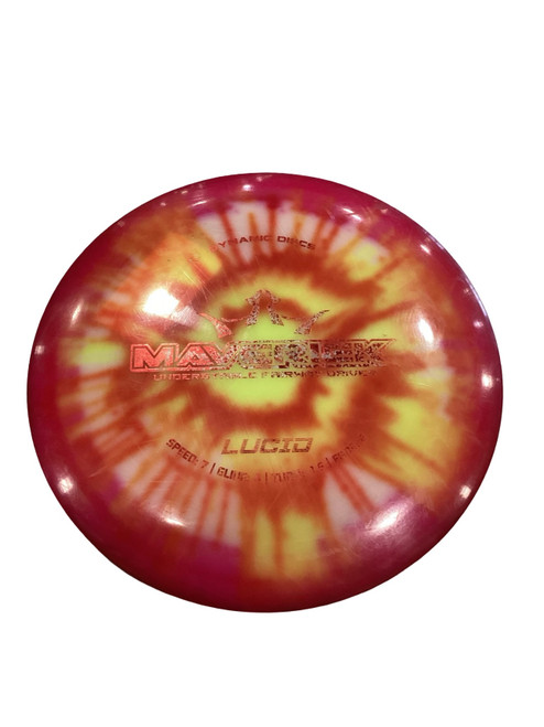 Vist Large View of Product Image Which is Used Dynamic Discs MAVERICK LUCID Disc Golf Driver Red 176g