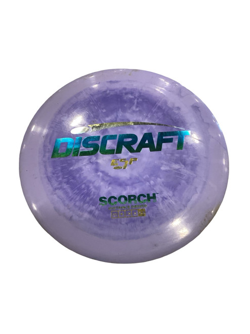 Vist Large View of Product Image Which is Used Discraft SCORCH ESP Disc Golf Driver Purple 170g