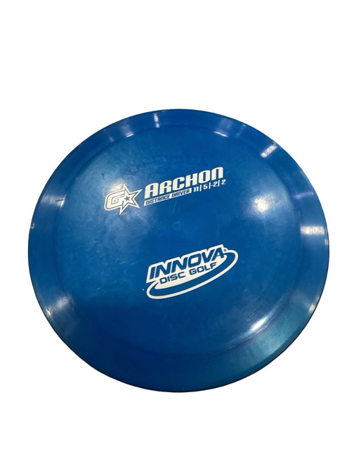 Vist Large View of Product Image Which is Used Innova ARCHON Disc Golf Driver Royal Blue 175g