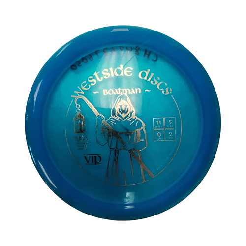 Vist Large View of Product Image Which is Used Westside BOATMAN Disc Golf Driver Royal Blue 174g
