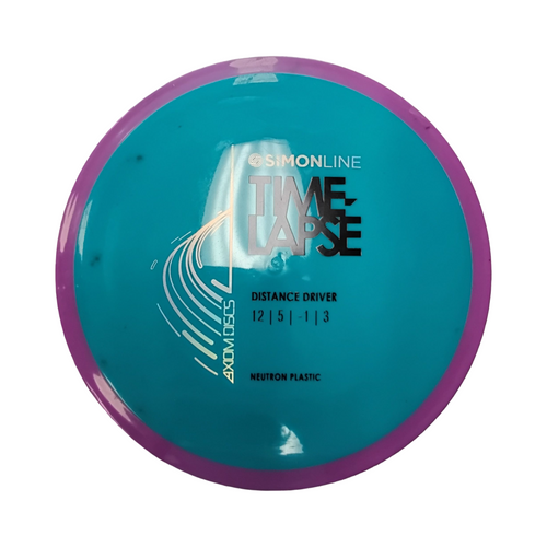 Vist Large View of Product Image Which is Used Axiom SIMONLINE TIMELAPSE Disc Golf Driver Royal Blue 174g