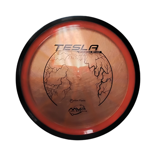 Vist Large View of Product Image Which is Used MVP TESLA Disc Golf Driver Orange 178g