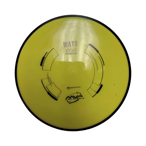 Vist Large View of Product Image Which is Used MVP NEUTRON WATT Disc Golf Putter Yellow 166g