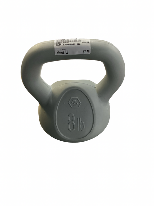 Vist Large View of Product Image Which is Used Kettle Dumbbell (Each) Grey 8 lb