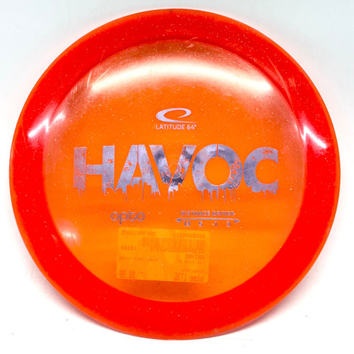 Vist Large View of Product Image Which is Used Latitude 64 OPTO HAVOC Disc Golf Driver Red 173g