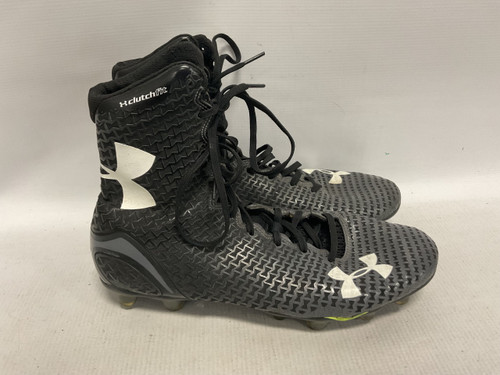 Vist Large View of Product Image Which is Used Under Armour Adult FB Cleats Black Senior 9