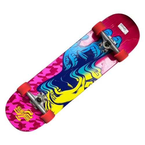 Vist Large View of Product Image Which is Used Santa Cruz BLUE HAND Complete Skateboard Royal Blue 8 1/2"