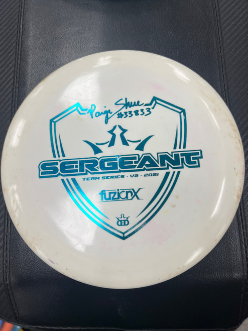 Vist Large View of Product Image Which is Used Dynamic Discs FUZIONX Disc Golf Driver White