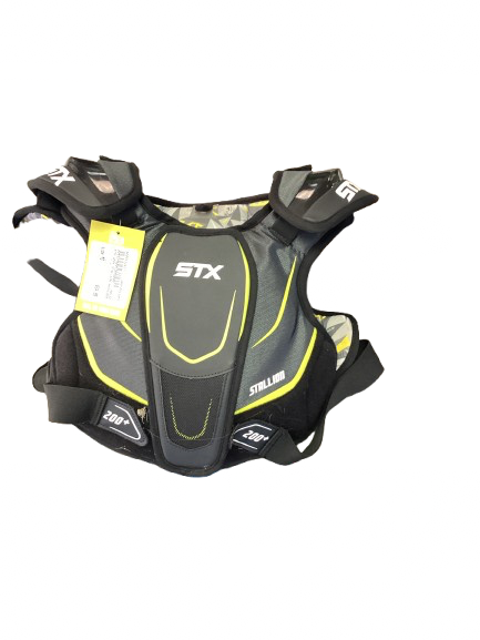 Vist Large View of Product Image Which is Used STX 200+ STALLION SHOULDER Lacrosse Shoulder Pads Black MD