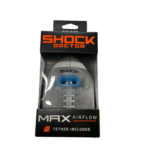 Vist Large View of Product Image Which is New Shock Doctor MAX AIR FLOW 2.0 CLR/BLUE