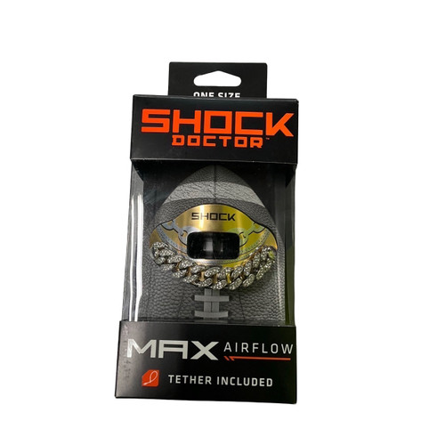 Vist Large View of Product Image Which is New Shock Doctor MAX AIRFLOW 3D ICE CHAIN GLD