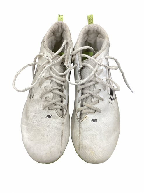 Vist Large View of Product Image Which is Used New Balance LAX Cleats Mens White Senior 10.5