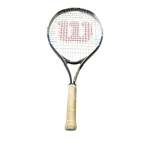 Vist Large View of Product Image Which is Used Wilson US OPEN 25 Junior Tennis Racquet White 25"