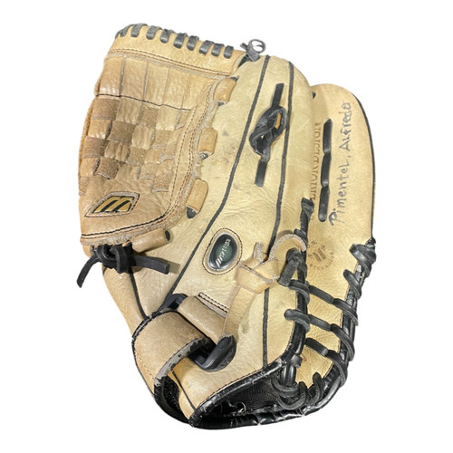 Vist Large View of Product Image Which is Used Mizuno GFN1250 BB/SB Glove RH Throw Beige 12 1/2"