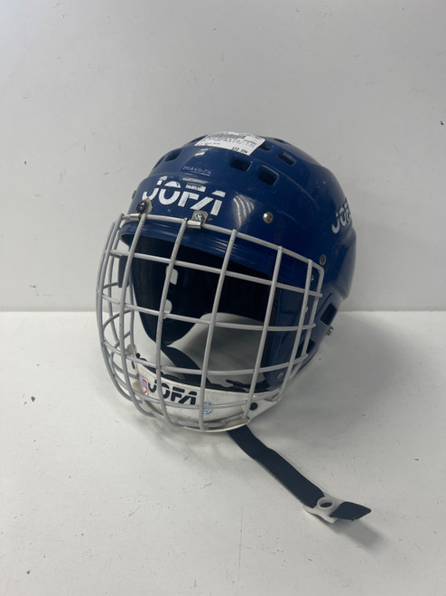 Vist Large View of Product Image Which is Used Jofa 295JR 6 1/2 - 7 1/4 Helmet Cage Combo Royal Blue One Size