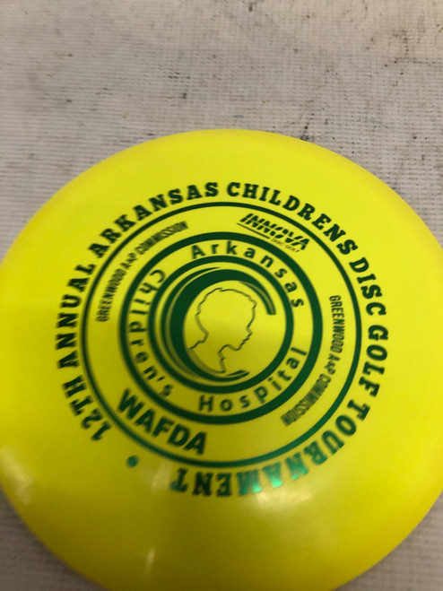 Vist Large View of Product Image Which is Used Innova VALKRYIE Disc Golf Driver Yellow 167g