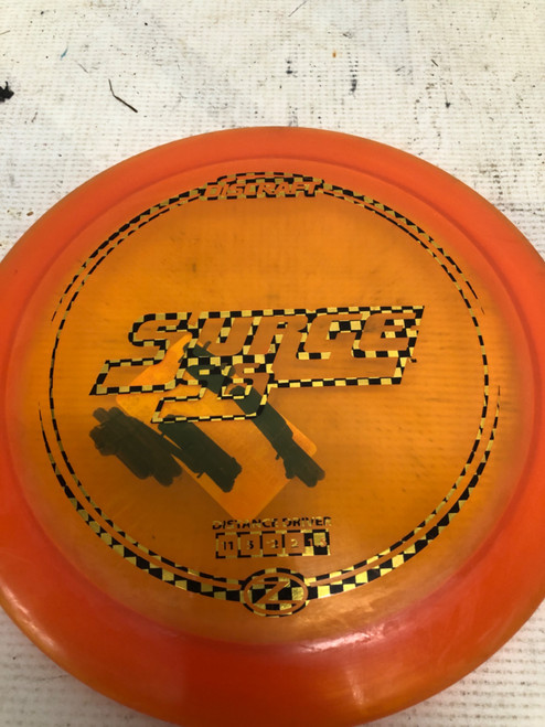 Vist Large View of Product Image Which is Used Discraft Z-LINE SURGE SS Disc Golf Driver Orange