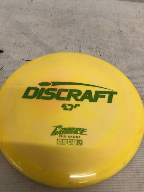 Vist Large View of Product Image Which is Used Discraft ESP COMET Disc Golf Mid Range Yellow 180g