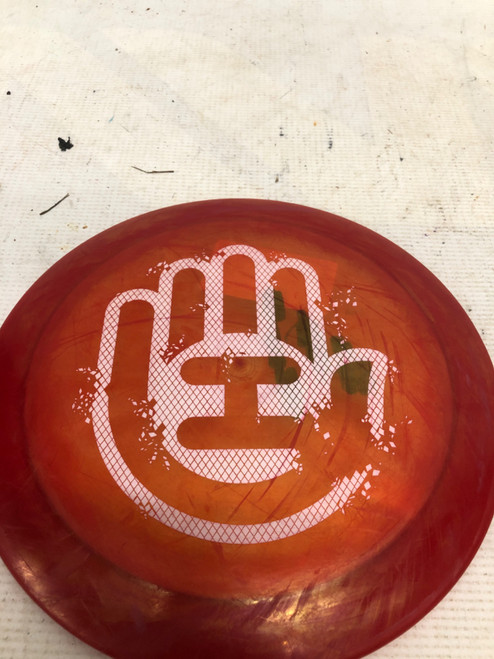 Vist Large View of Product Image Which is Used Discmania HANDEYE CAPTAIN Disc Golf Driver Red 176g