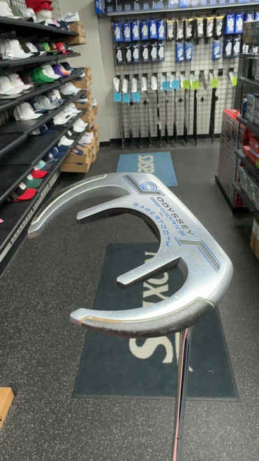 Vist Large View of Product Image Which is Used Odyssey O WORKS SABERTOOTH VERSA Mens Putter RH