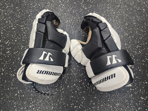 Vist Large View of Product Image Which is Used Warrior HYPNO III Lacrosse Gloves Mens White 13"