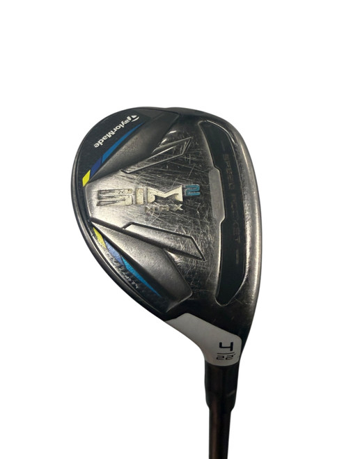 Vist Large View of Product Image Which is Used Taylormade SIM 2 MAX Mens Hybrid Club RH 4 Hybrid