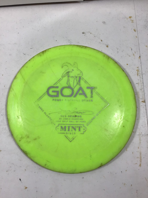 Vist Large View of Product Image Which is Used Mint APEX GOAT Disc Golf Driver Yellow 175g