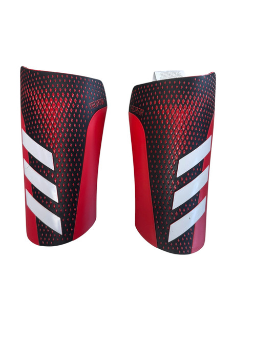 Vist Large View of Product Image Which is Used Adidas Soccer Shin Guards Adult Red LG