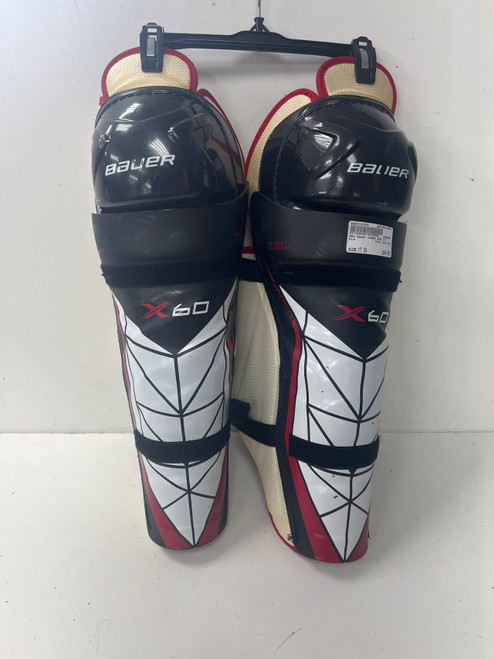 Vist Large View of Product Image Which is Used Bauer VAPOR X60 Senior Shin Guards None 17"