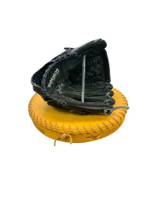 Vist Large View of Product Image Which is Used Wilson A300 A0300TR12 BB/SB Glove RH Throw Black 12"