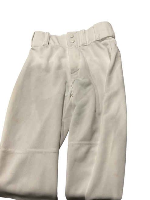 Vist Large View of Product Image Which is Used Alleson BASEBALL PANTS BB/SB Pant Boys White Youth