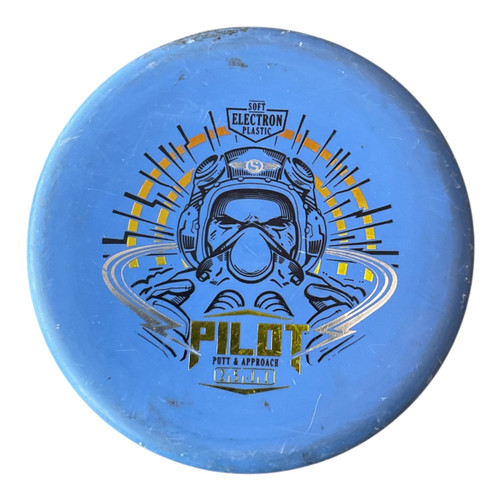 Vist Large View of Product Image Which is Used Streamline ELECTRON PILOT Disc Golf Putter Royal Blue 173g