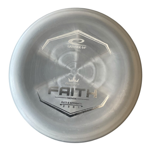 Vist Large View of Product Image Which is Used Latitude 64 ROYAL FAITH Disc Golf Putter Grey 174g