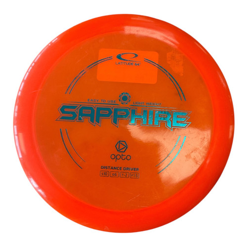 Vist Large View of Product Image Which is Used Latitude 64 SAPPHIRE Disc Golf Driver Orange 156g