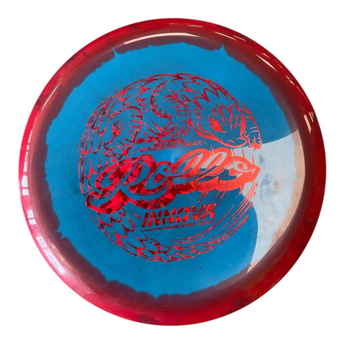 Vist Large View of Product Image Which is Used Innova ROLLO Disc Golf Mid Range Royal Blue 176g