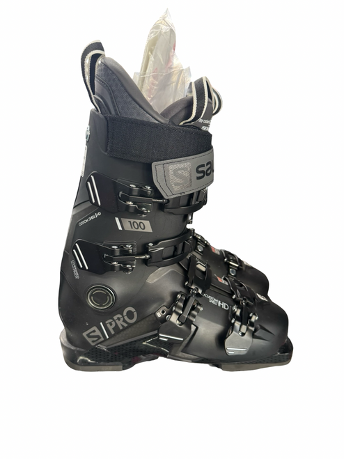 Vist Large View of Product Image Which is Used Salomon S PRO 100 Mens DH Ski Boot Black 250 MP - M07 - W08