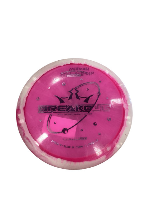 Vist Large View of Product Image Which is Used Dynamic Discs BREAKOUT Disc Golf Driver Pink 157g